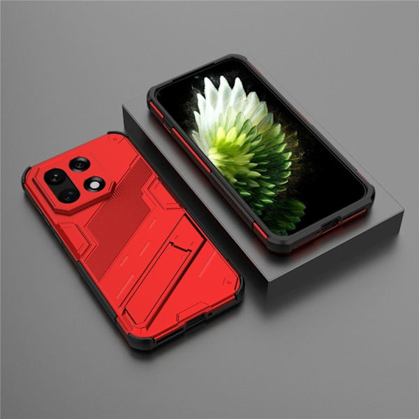 Mobilskal till OnePlus 15 PC + TPU Shockproof Kickstand Röd