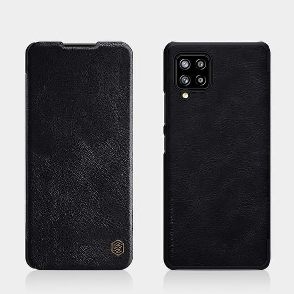 Nillkin Qin Læder Etui Samsung Galaxy A42 5G - Sort Black