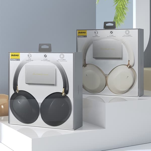 Dudao On-Ear Trådlösa Hörlurar Bluetooth 5.4 med ANC X22 Max Beige