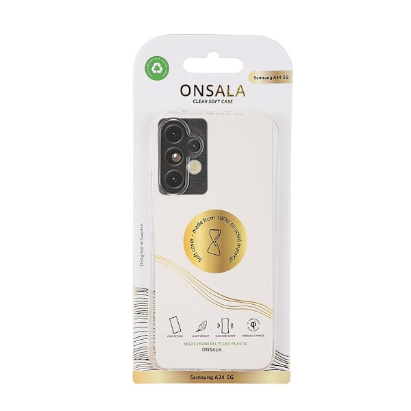 ONSALA Galaxy A34 5G Skal TPU - Transparent