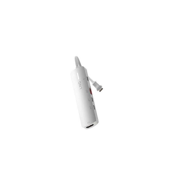 Linq 5in1 PRO 140W USB-C Multiport Hub Aluminiumgrå