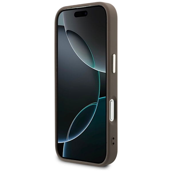 Guess Mobilskal För iPhone 17 Pro MagSafe Perforated 4G - Brun