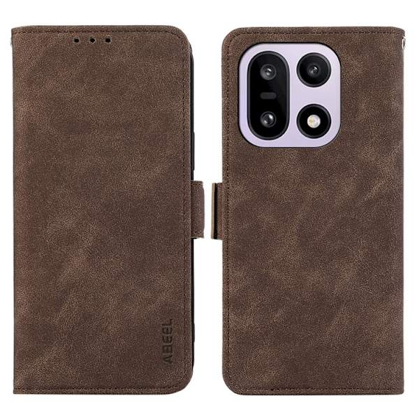 ABEEL OnePlus 15 Plånboksfodral RFID Blocking Konstläder - Brun Brun