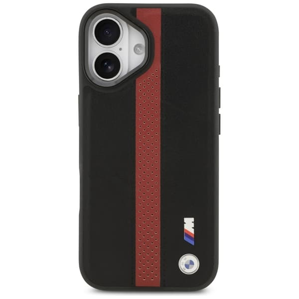 BMW Mobilskal till iPhone 17 Magsafe Perforated Stripe Logo - Röd Svart