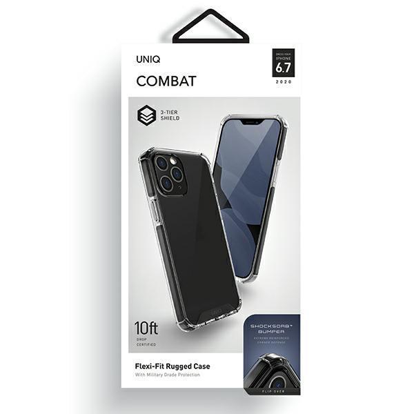 UNIQ Combat Skal iPhone 12 Pro Max - Carbon Musta Black