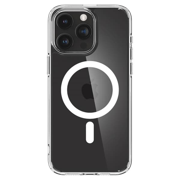 Spigen iPhone 15 Pro Max -puhelinkuori Magsafe Hybrid - Valkoinen Vit