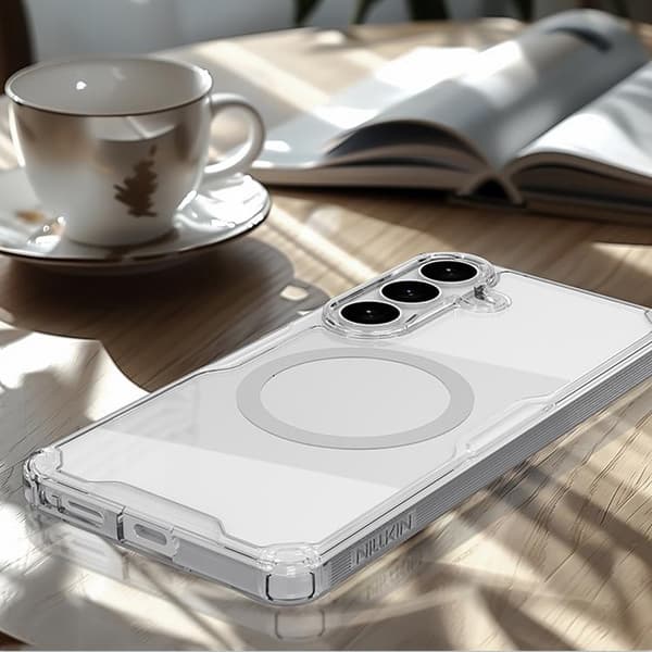 Nillkin Mobilskal för Galaxy S26 Plus MagSafe Nature TPU Pro - Vit Vit