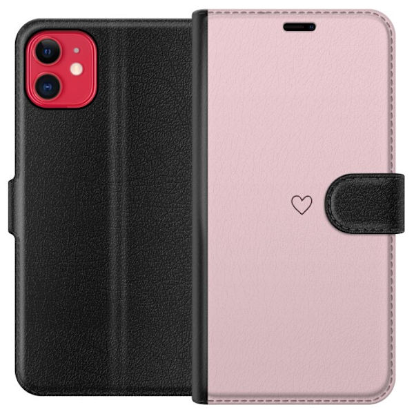 Plånboksfodral till Apple iPhone 11 med Litet Hjärta