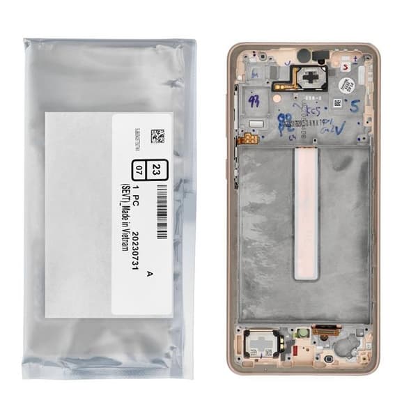 Galaxy A33 5G Skärm med LCD-display Service Pack - Guld Guld