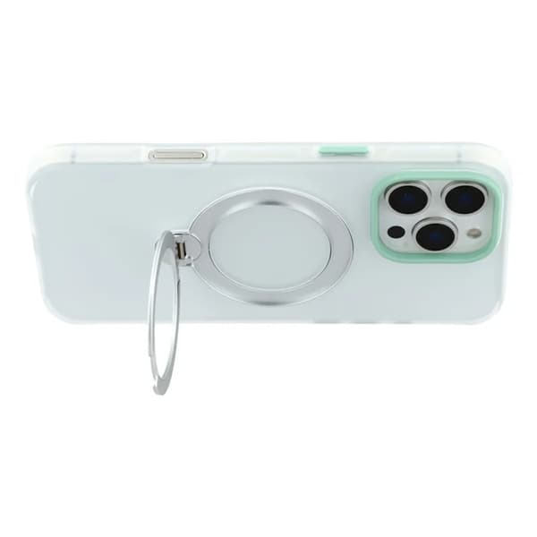 KIGC Mobilskal till iPhone 16 Pro Rotating Kickstand - Transparent Transparent