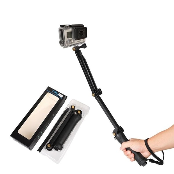 3IN1 Go Pro Monopod Tripod Med Selfie Hållare - Svart