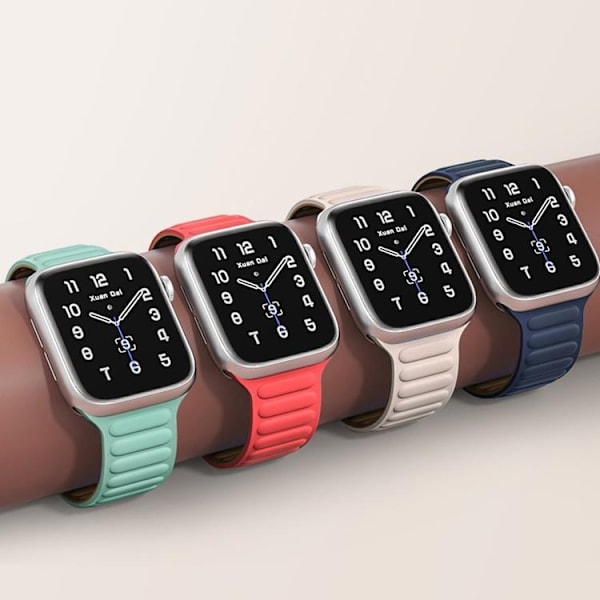 Apple Watch 7/8 (41mm) Armband Magnetic Strap - Blå