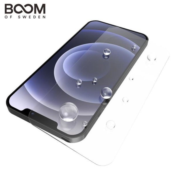 BOOM Flat Härdat Glas Skärmskydd iPhone 12 Pro Max Transparent