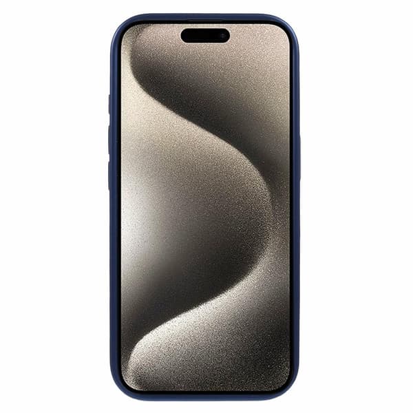 X-LEVEL Mobilskal till iPhone 16 Pro Geometrisk PC+TPU Läder Blå