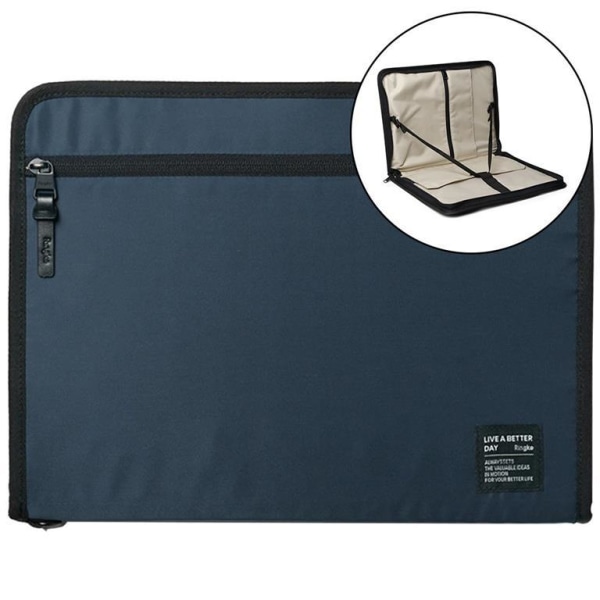 Ringke Smart Zip Case op til 13'' - Marineblå Blue