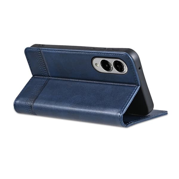 AZNS Samsung Galaxy S25 Edge Plånboksfodral Konstläder - Blå