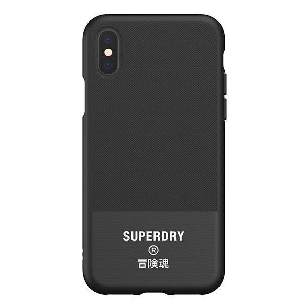 SuperDry Molded Canvas Skal iPhone X/XS - Svart