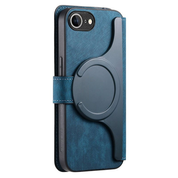 CASENEO iPhone 16e Plånboksfodral Konstläder - Blå