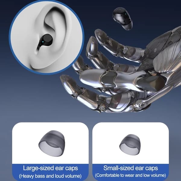 Singel Mini Bluetooth In-Ear Trådlösa Hörlurar Q1 - Apricot Rosa