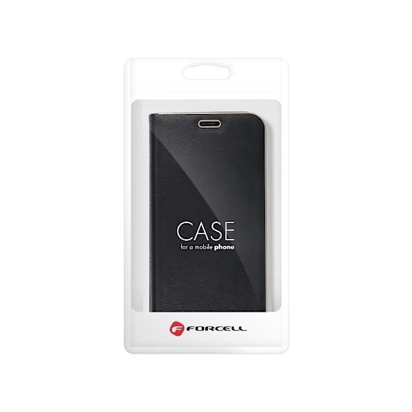 Galaxy A12/M12 Pungetui Forcell Luna Guld - Sort Black
