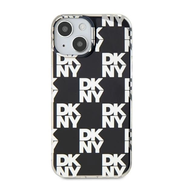 DKNY iPhone 15/14 Plus Mobilskal IML Checkered Mono Pattern Svart