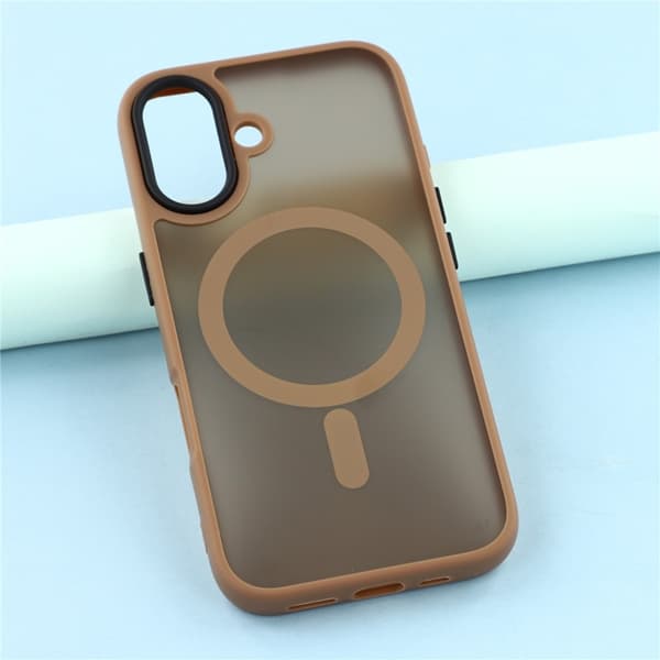 Mobilskal till iPhone 17 MagSafe Skin Touch - Brun Brun