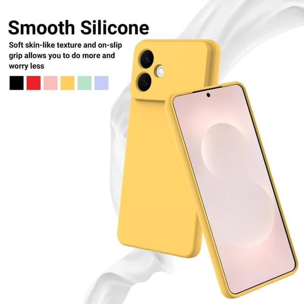 Samsung Galaxy S26 Edge Skal Silikon - Gul