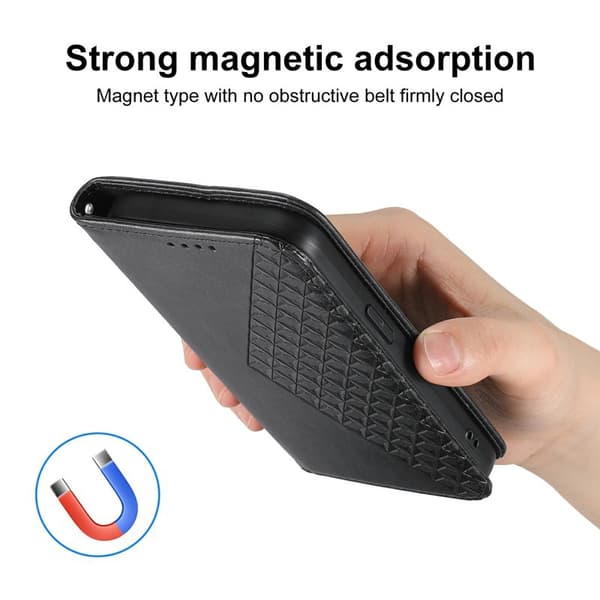 Plånboksfodral för Samsung Galaxy S26 Plus Konstläder med handledsrem - Svart