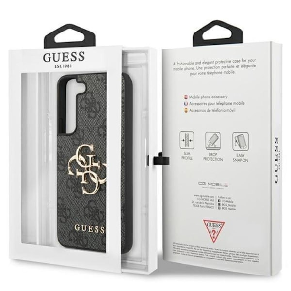 Guess Galaxy S24 Plus Mobilskal Big Metall Logo - Svart Svart