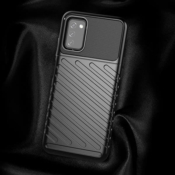 Galaxy A03s Skal Thunder Tough Rugged - Svart Svart