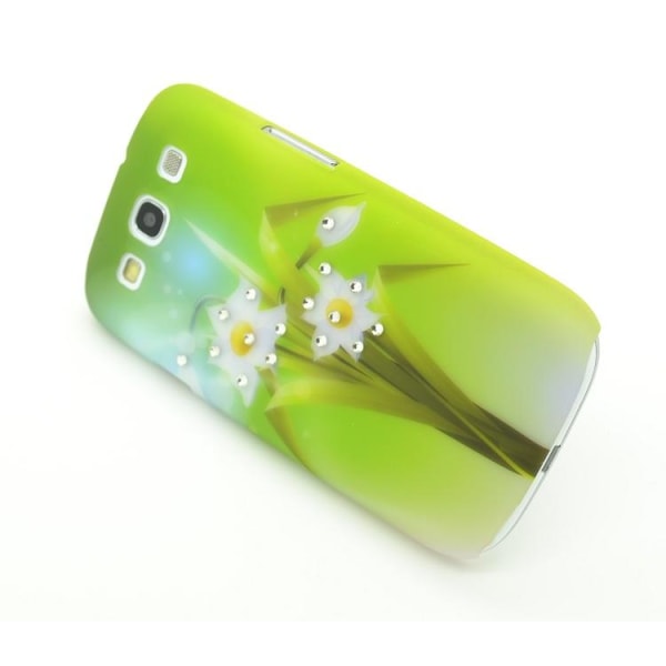 Timanttinen takakuori Samsung Galaxy S3 i9300 White Flowers -puhelimelle  White 3091 | White | 10 | Fyndiq