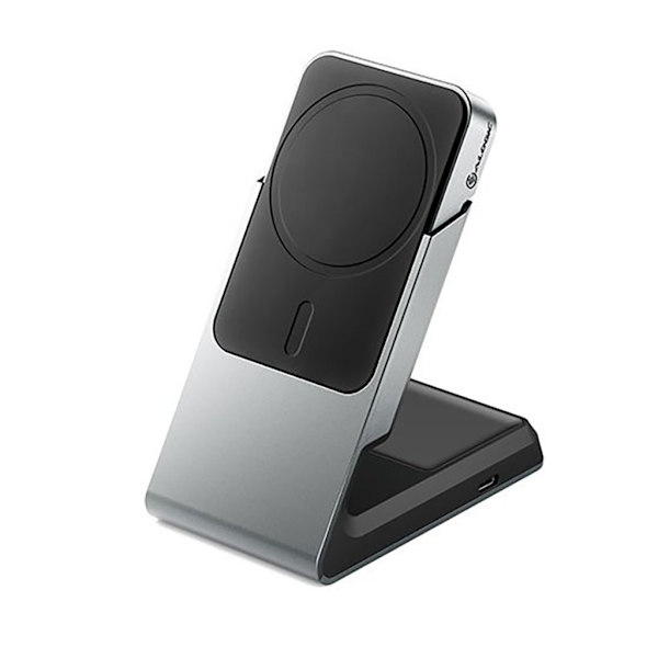 ALOGIC 2-in-1 Trådlös Laddare MagSafe med Bordsdocka - Grå