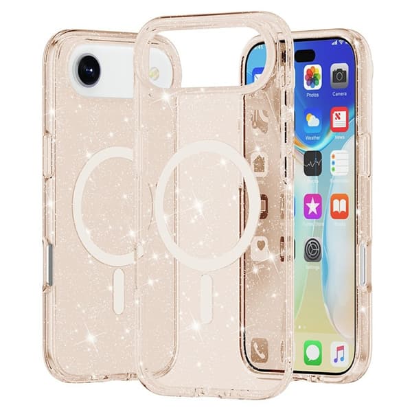 Mobilskal till iPhone Air MagSafe Puderglitter - Guld Guld