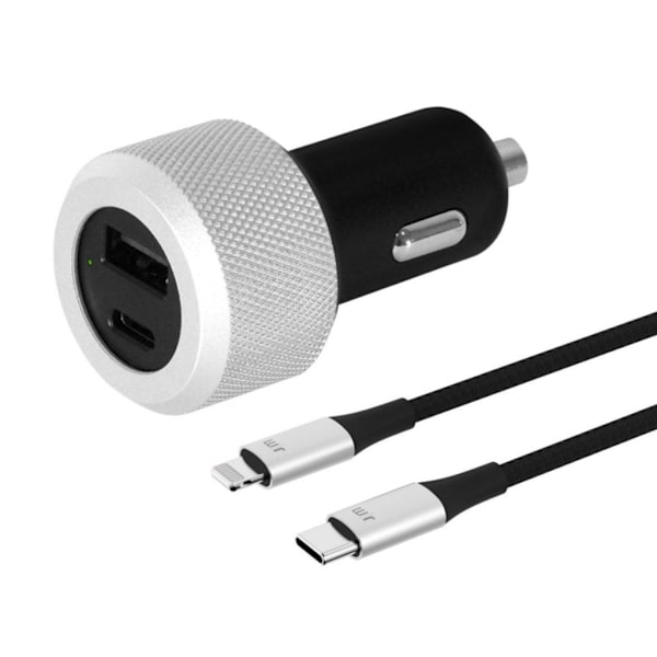 Just Mobile Highway Turbo m. Billaddare USB-C till Lightning-kab