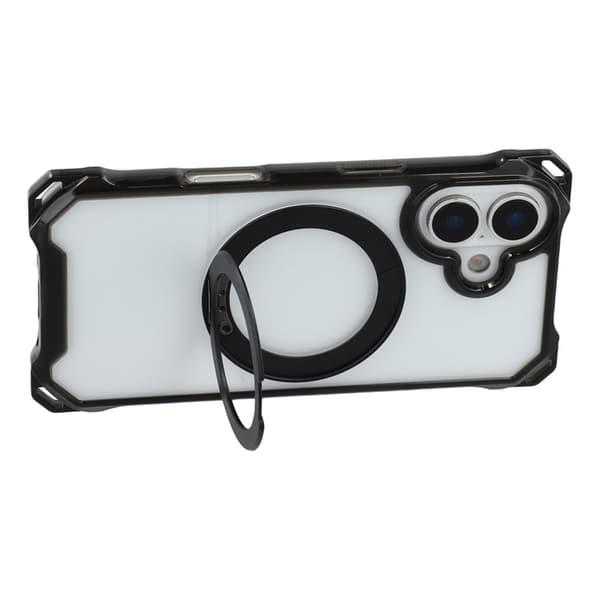 Mobilskal till iPhone 17 MagSafe Ring Kickstand - Svart Svart