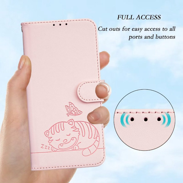 Plånboksfodral för Samsung Galaxy S26 Plus RFID Blocking - Rosa