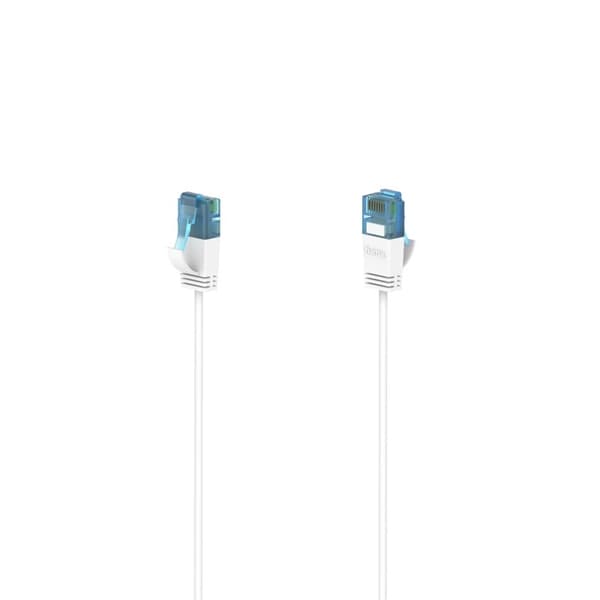 HAMA Nätverkskabel CAT6a Slim U/UTP 0,25m Vit