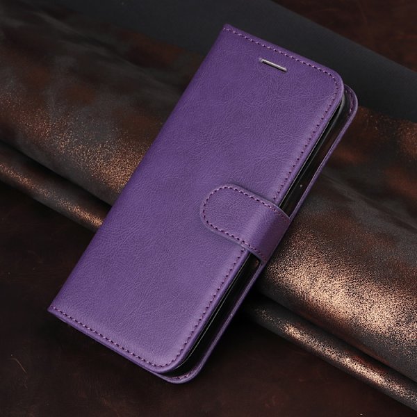 OnePlus 15 5G Plånboksfodral Solid Färg Konstläder Lila