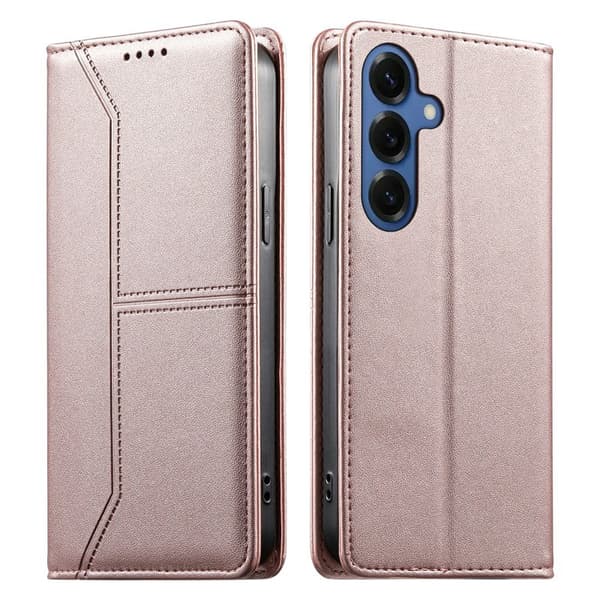 Plånboksfodral för Samsung Galaxy S26 Ställfunktion Konstläder - Rosa