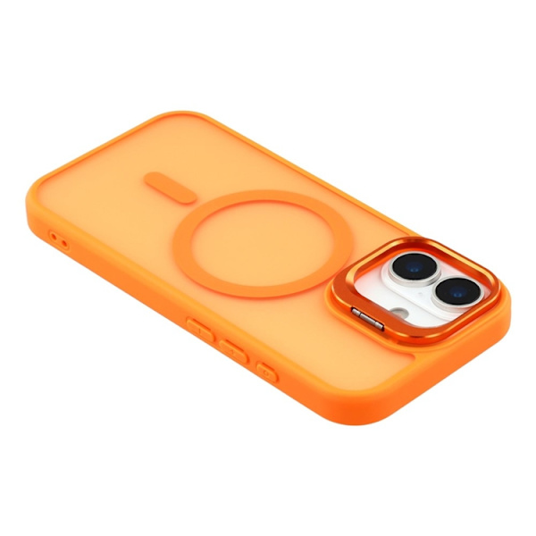Mobilskal till iPhone 17 MagSafe Lins Kickstand - Orange