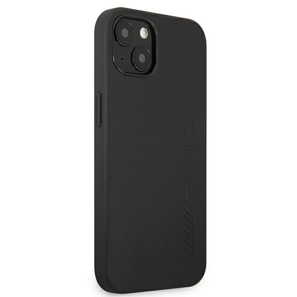 Mercedes AMG Skal iPhone 13 Mini Läder Hot Stamped - Svart Svart