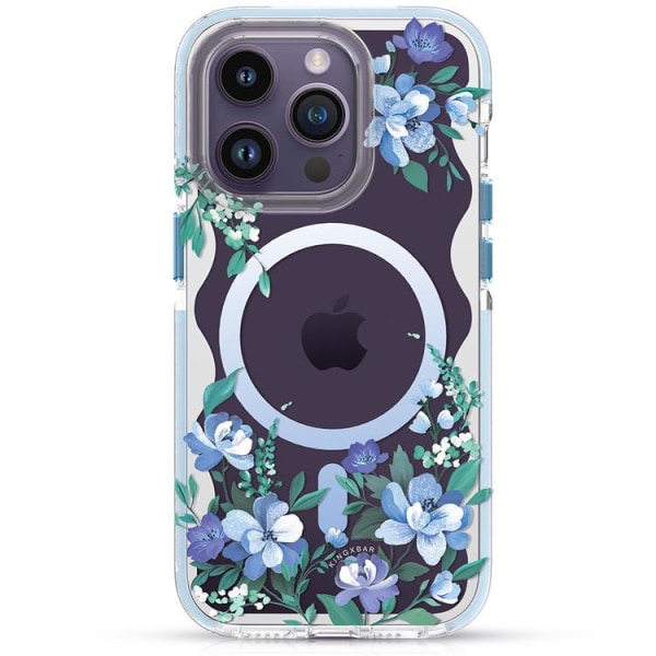 Kingxbar iPhone 14 Pro Max etui Magsafe Flora - Orchid