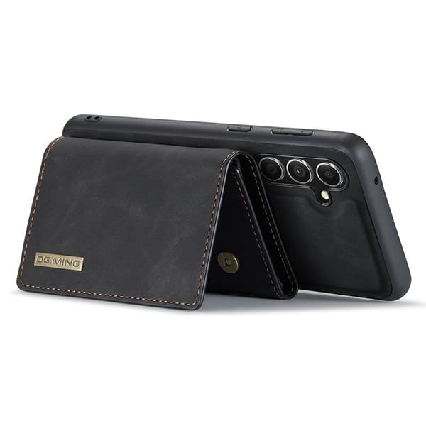 DG.MING Samsung Galaxy S23 FE Konstläder Plånboksfodral Svart