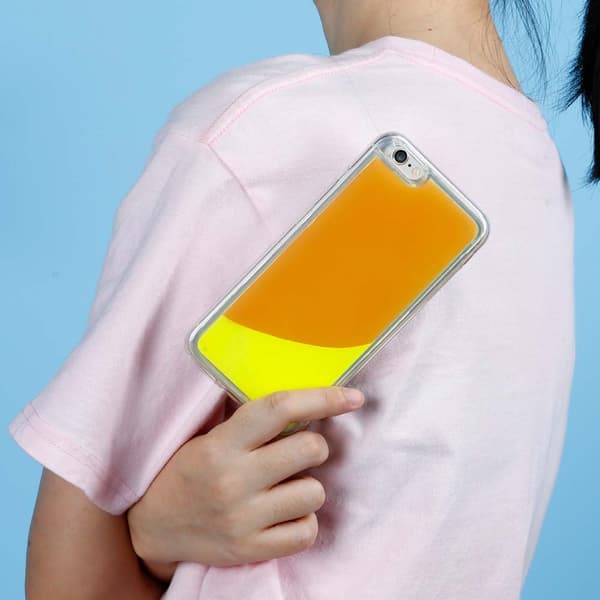 Liquid Neon Sand cover til iPhone 6/6s Plus - Orange Orange