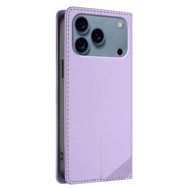 iPhone 17 Pro Max Plånboksfodral Punk Style Imprinted - Ljuslila Lila