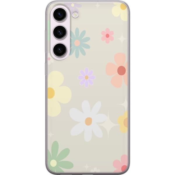 Mobilskal till Samsung Galaxy S23+ med fejdande blommor