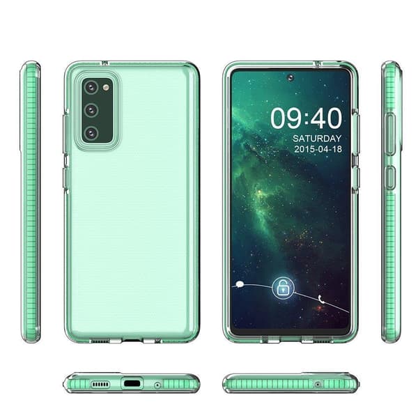 Spring bumper cover til Samsung Galaxy A02s EU - Sort Svart