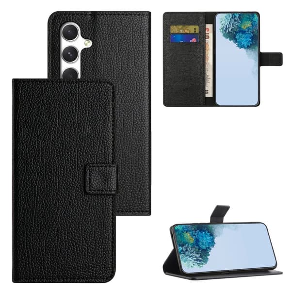 Plånboksfodral för Samsung Galaxy S26 Plus Konstläder - Svart