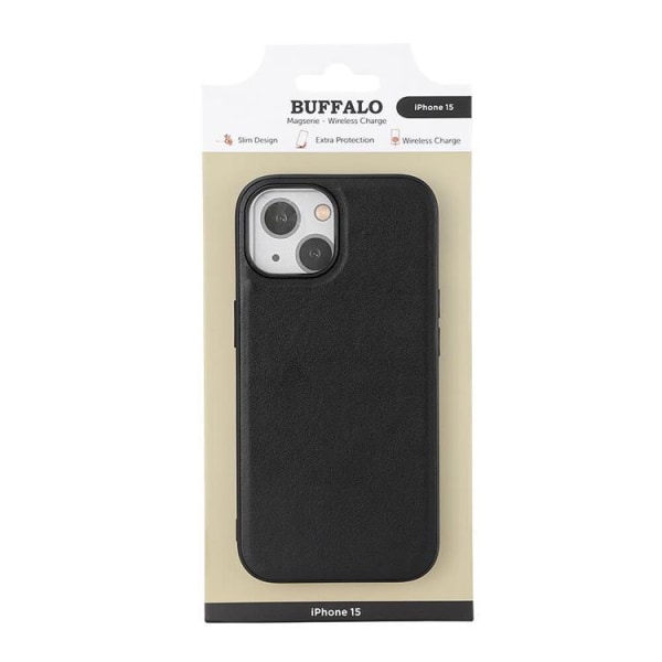 Buffalo iPhone 15 Mobiltaske Magsafe - Sort