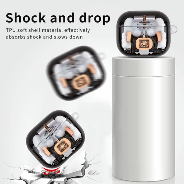 Mobilskal till AirPods Pro 3 Mechanical Structure TPU Drop-Proof Flerfärgad